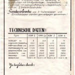 Schlepper - Technisches Datenblatt